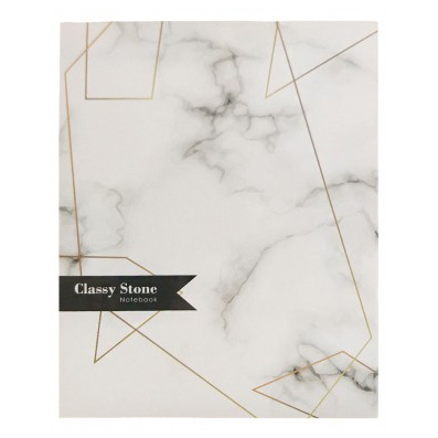 دفتر کلاسوری جلد سخت 100 برگ پاپکو مدل Classy Stone