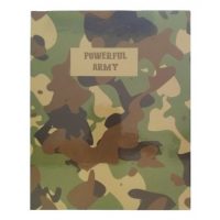 دفتر کلاسوری جلد سخت 100 برگ پاپکو مدل POWERFUL ARMY