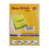 کاغذ یادداشت رنگی چسبی Sam Stick سایز A5