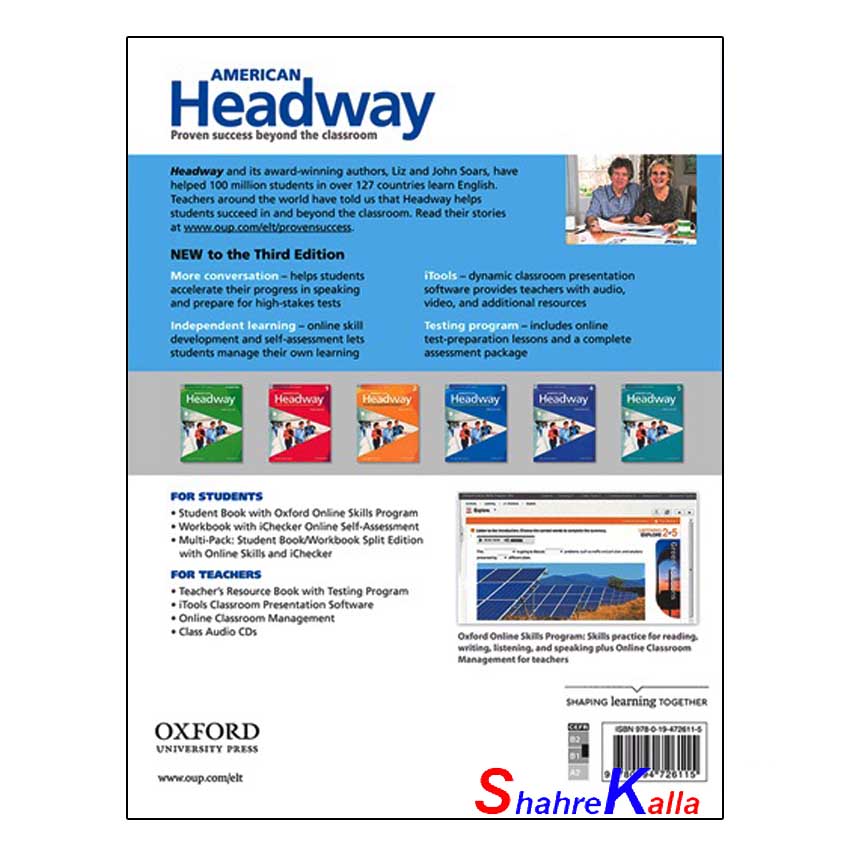 کتاب American Headway 3 3rd edition اثر liz and John soars انتشارات آکسفورد